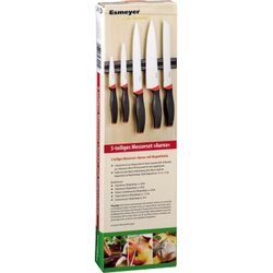 Esmeyer® 291-423 Messerset AUREA 5teilig Magnetleiste schwarz/rot