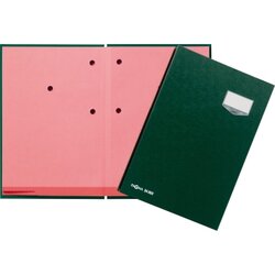 PAGNA 24202-03 Unterschriftenmappe de Luxe 20Fächer Pappe grün