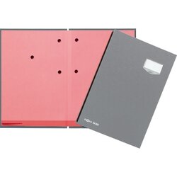 PAGNA 24202-06 Unterschriftenmappe de Luxe 20Fächer Pappe grau