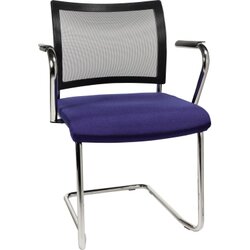 TOPSTAR NV49AG260 Besucherstuhl Visit Freischw. Arml. bl