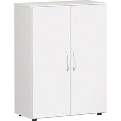 Geramöbel S-383102-WW Flügeltürenschrank Flex 3OH 80x42x110,4cm ws