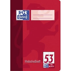 Oxford 100050383 Vokabelheft DIN A5 90g 32Bl. liniert