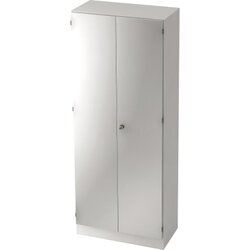 Hammerbacher V6100/W/S/SG Flügeltürenschrank 5OH weiß/silber