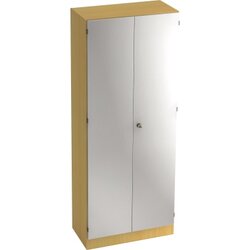 Hammerbacher V6100/6/S/SG Flügeltürenschrank 5OH buche/silber