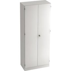Hammerbacher V6100/W/W/SG Flügeltürenschrank 5OH weiß/weiß