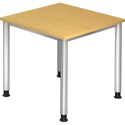 Hammerbacher VHS08/6/S Schreibtisch 80x80cm buche 
