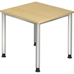 Hammerbacher VHS08/3/S Schreibtisch 80x80cm ahorn 