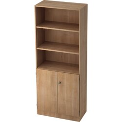 Hammerbacher V6770/N/N/SG Regalschrank Solid 5OH nußbaum/nußbaum