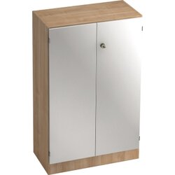 Hammerbacher V6550/N/S/SG Flügeltürenschrank 3OH nußbaum/silber