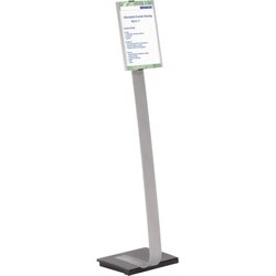 DURABLE 481223 Bodenständer INFO SIGN stand A4 Aluminium