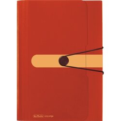 Herlitz 11411279 Fächermappe 12Fächer Recycling PP orange