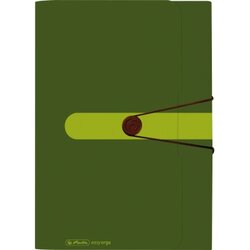 Herlitz 11411253 Fächermappe 12Fächer Recycling PP dunkelgrün