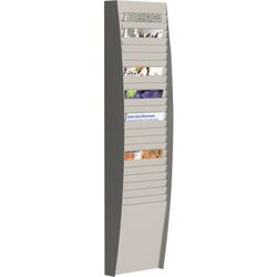 Paperflow A4V1X25.02 Wand-Sortiertafel V 25F DIN A4 grau