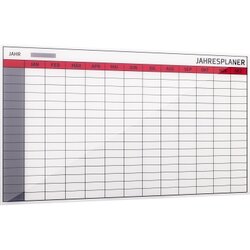 Bi-office GL164101 Jahresplaner Glas Kollektion 4mm weiß