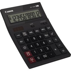 Canon 4599B001AB Tischrechner AS-1200 12stellig schwarz