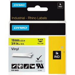 DYMO® 18433 Schriftbandkassette Rhino ID1 19mmx5,5m sw auf ge