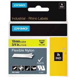 DYMO® 18491 Schriftbandkassette Rhino ID1 19mmx3,5m sw auf ge