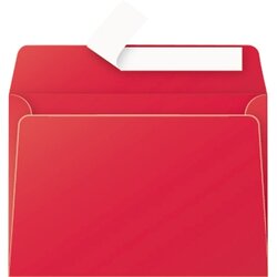 Clairefontaine 5586C Briefumschlag Pollen C6 kirschrot 20 St./Pack.