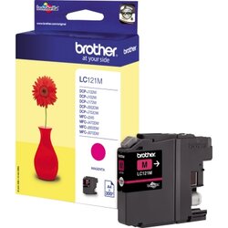 Brother LC121M Tintenpatrone 300Seiten magenta