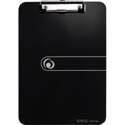 Herlitz 11205663 Klemmbrett DIN A4 PS opak schwarz