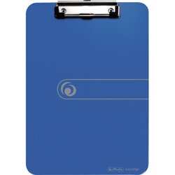 Herlitz 11226396 Klemmbrett DIN A4 PS opak blau 