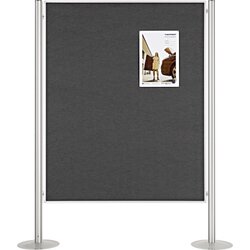 magnetoplan® 1101001 Präsentationswand 134,5x180cm grau