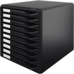Leitz 52940095 Schubladenbox 10xSchub sw 