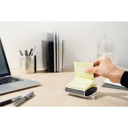 Post-it® Haftnotizspender Super Sticky Z-Notes schwarz/transparent