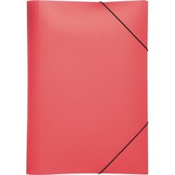 PAGNA 21613-03 Gummizugmappe DIN A4 PP 3Klappen rot