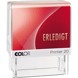 COLOP® 100670 Textstempel Printer 20 ERLEDIGT 38mm Kunststoff rt