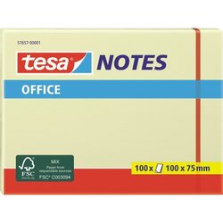 tesa® 57657-00001 Haftnotiz Office Notes 100x75mm 100Bl. gelb