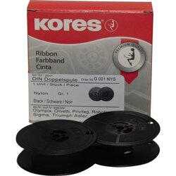Kores G001NYS Farbband Gr.1 Nylon schwarz 