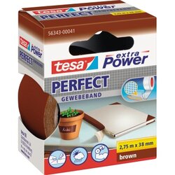 tesa® 56343-00041 Gewebeband extra Power Perfect 38mmx2,75m braun