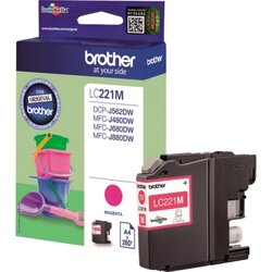 Brother LC221M Tintenpatrone 260Seiten magenta
