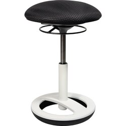 TOPSTAR SU43BR0 Hocker Sitness Bob Fuß weiß Bezug schwarz