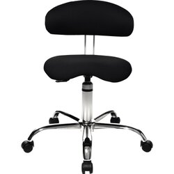 TOPSTAR ST290W50 Drehhocker Sitness 40 mit Lehne Bezug schwarz