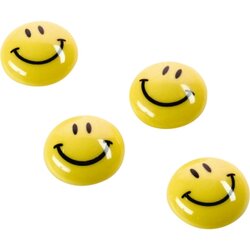 magnetoplan® 16673 Magnet Smilies 40mm gelb 4 St./Pack