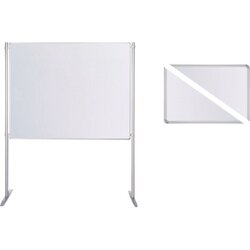Ultradex 747508 Stellwand 200x120cm beids. Whiteboard Stabfuß weiß