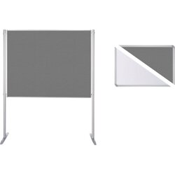 Ultradex 747428 Stellwand 150x120cm Filz/White Stabfuß ws/gr