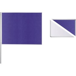 Ultradex 747618 Anbaustellwand 150x120cm Filz/Whiteboard ws/bl