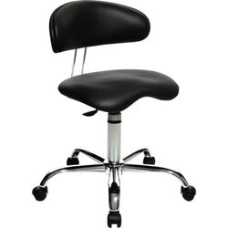 TOPSTAR ST290D10H Drehhocker Sitness 40 Lehne Kunstleder schwarz