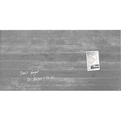 SIGEL GL148 Magnetboard Artverum 910x460x15 Sichtbeton