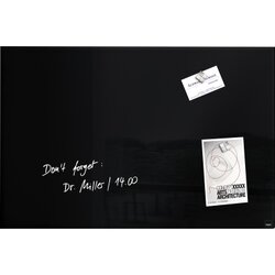 SIGEL GL120 Magnetboard Artverum 60x40cm Glas schwarz
