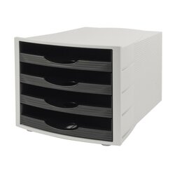 Soennecken 1552 Schubladenbox 4offene Schübe schwarz