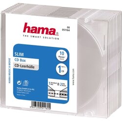 Hama 00051164 CD-Hülle Slim tr 10 St./Pack. 