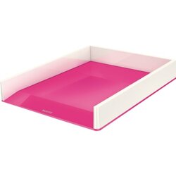 Leitz 53611023 Briefkorb WOW DIN A4 PS weiß/pink