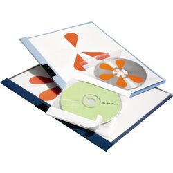 DURABLE 521019 CD/DVD Hülle FIX 160x241x6,5mm PP tr 10 St./Pack