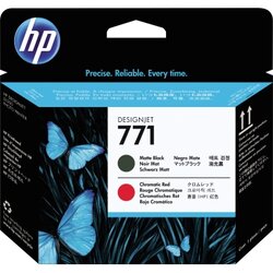 HP CE017A Druckkopf 771 matt schwarz/rot 