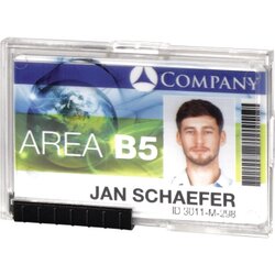 DURABLE 892019 Kartenhalter PUSHBOX TRIO 10 St./Pack.