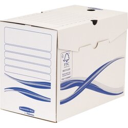 Bankers Box® 4460402 Archivschachtel Basic A4+ ws/bl 25 St./Pack.